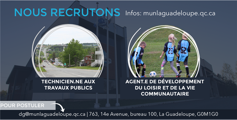 Nous recrutons